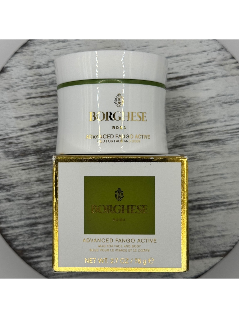 Borghese Roma Advanced Fango Active Mud Purifying for Face and Body 2.7oz BNIB